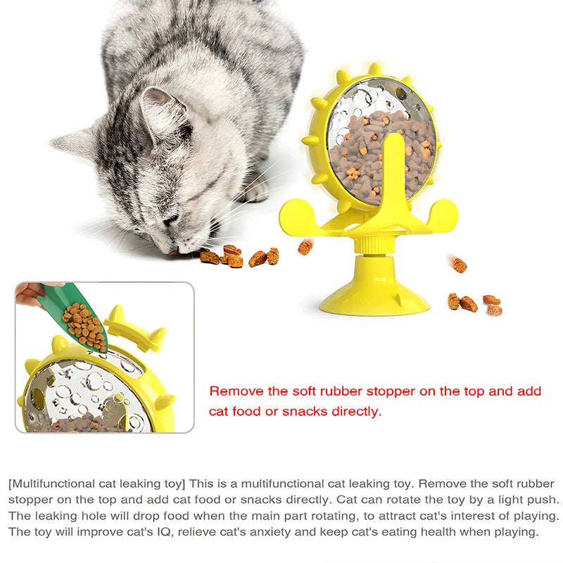 Roue à Friandises Interactive pour Chat